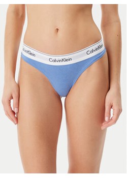 Calvin Klein Underwear Stringi 0000F3786E Niebieski ze sklepu MODIVO w kategorii Majtki damskie - zdjęcie 178655805