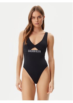 Calvin Klein Swimwear Strój kąpielowy KW0KW02746 Czarny ze sklepu MODIVO w kategorii Stroje kąpielowe - zdjęcie 178655849