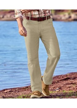 Spodnie regular z półelastyczną talią ze sklepu Atlas For Men w kategorii Spodnie męskie - zdjęcie 178656706