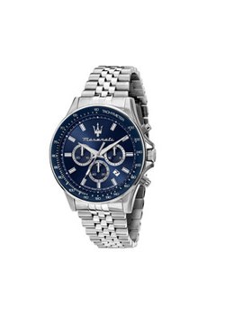 Maserati Zegarek Sfida Chronograph R8873640025 Srebrny ze sklepu MODIVO w kategorii Zegarki - zdjęcie 178659836