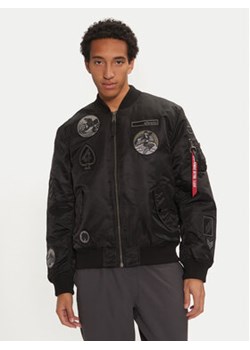 Alpha Industries Kurtka bomber 138104 Czarny Regular Fit ze sklepu MODIVO w kategorii Kurtki męskie - zdjęcie 178659939