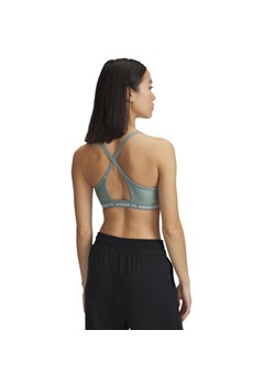 Biustonosz treningowy Under Armour UA Crossback Low Bra - zielony ze sklepu Sportstylestory.com w kategorii Biustonosze - zdjęcie 178661417