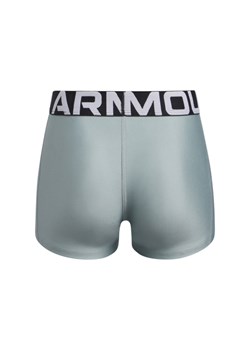 Dziewczęce krótkie legginsy treningowe Under Armour G HeatGear Shorty - zielone ze sklepu Sportstylestory.com w kategorii Spodnie dziewczęce - zdjęcie 178661486