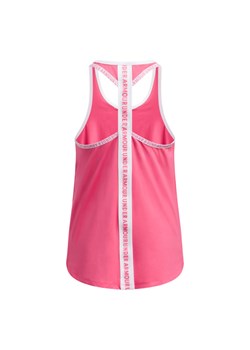 Dziewczęcy top treningowy Under Armour Tech Knockout Tank - różowy ze sklepu Sportstylestory.com w kategorii Bluzki dziewczęce - zdjęcie 178661498