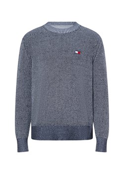 Tommy Jeans Męski sweter Mężczyźni Bawełna granatowy marmurkowy ze sklepu vangraaf w kategorii Swetry męskie - zdjęcie 178662287