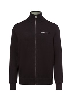 Tommy Jeans Męski kardigan Mężczyźni Bawełna czarny jednolity ze sklepu vangraaf w kategorii Swetry męskie - zdjęcie 178662288