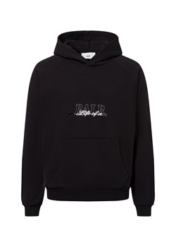 BALR. Damski sweter z kapturem Kobiety Bawełna czarny jednolity ze sklepu vangraaf w kategorii Bluzy męskie - zdjęcie 178662296