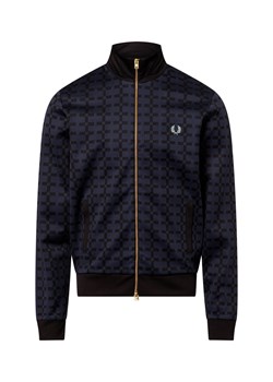 Fred Perry Bluza męska Mężczyźni Bawełna granatowy wzorzysty ze sklepu vangraaf w kategorii Bluzy męskie - zdjęcie 178662297