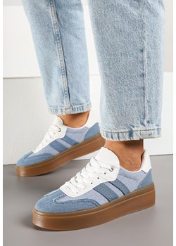 Niebieskie Sneakersy na Kauczukowej Podeszwie Ardislo ze sklepu born2be.pl w kategorii Buty sportowe damskie - zdjęcie 178662869