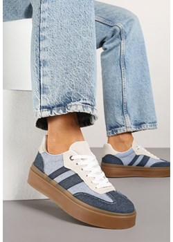 Granatowe Sneakersy na Kauczukowej Podeszwie Ardislo ze sklepu born2be.pl w kategorii Buty sportowe damskie - zdjęcie 178662887
