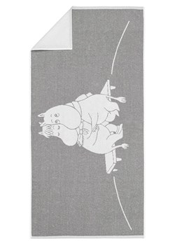 Moomin Ręcznik prysznicowy &quot;Talvinuotio&quot; w kolorze jasnoszaro-białym - 140 x 70 cm ze sklepu Limango Polska w kategorii Ręczniki - zdjęcie 178664228
