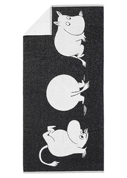 Moomin Ręcznik prysznicowy &quot;Moomin Troll&quot; w kolorze biało-antracytowym - 140 x 70 cm ze sklepu Limango Polska w kategorii Ręczniki - zdjęcie 178664229