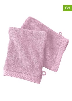 Soft by Perle de Coton Myjki (2 szt.) &quot;Epo&quot; w kolorze jasnoróżowym ze sklepu Limango Polska w kategorii Ścierki kuchenne - zdjęcie 178665617