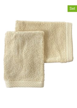 Soft by Perle de Coton Myjki (2 szt.) &quot;Epo&quot; w kolorze kremowym ze sklepu Limango Polska w kategorii Ścierki kuchenne - zdjęcie 178665638