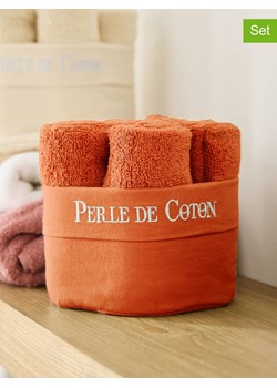 Soft by Perle de Coton Ręczniki (6 szt.) w kolorze pomarańczowym dla gości ze sklepu Limango Polska w kategorii Ręczniki - zdjęcie 178665645