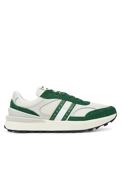 Sneakersy Tommy Jeans Tjm Technical Runner Ess EM0EM01537 Zielony ze sklepu eobuwie.pl w kategorii Buty sportowe męskie - zdjęcie 178666478