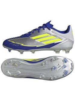Buty adidas F50 League FG/MG IH0918 Srebrno-Niebieskie srebrny ze sklepu ButyModne.pl w kategorii Buty sportowe męskie - zdjęcie 178667929