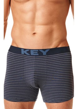 Key bokserki bawełniane w paski granatowe MXH 399 B22 GR, Kolor granatowy-wzór, Rozmiar M, Key ze sklepu Primodo w kategorii Majtki męskie - zdjęcie 178669345