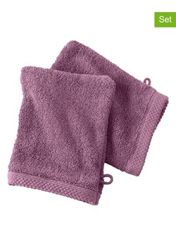 Soft by Perle de Coton Myjki (2 szt.) &quot;Epo&quot; w kolorze fioletowym ze sklepu Limango Polska w kategorii Ścierki kuchenne - zdjęcie 178669619