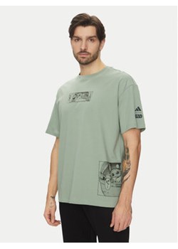 adidas T-Shirt Star Wars The Mandalorian JI5718 Zielony Oversize ze sklepu MODIVO w kategorii T-shirty męskie - zdjęcie 178670959