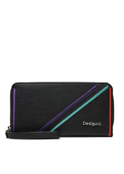 Desigual Duży Portfel Damski 24WAYP07 Czarny ze sklepu MODIVO w kategorii Portfele damskie - zdjęcie 178671615
