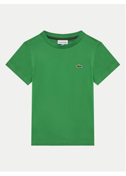 Lacoste T-Shirt TJ1122 Zielony Regular Fit ze sklepu MODIVO w kategorii T-shirty chłopięce - zdjęcie 178672445