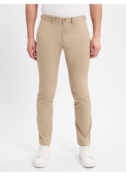 Polo Ralph Lauren Chino - Slim Stretch Mężczyźni Bawełna beżowy jednolity ze sklepu vangraaf w kategorii Spodnie męskie - zdjęcie 178672949