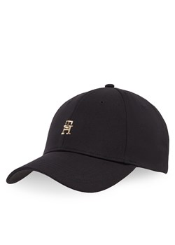 Czapka z daszkiem Tommy Hilfiger Elevated Chic Cap AW0AW17128 Czarny ze sklepu eobuwie.pl w kategorii Czapki z daszkiem damskie - zdjęcie 178675905