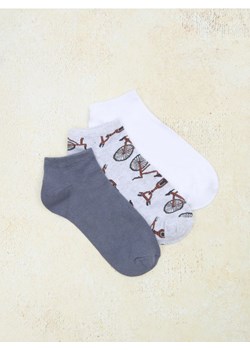 Sinsay - Skarpetki stopki 3 pack - wielobarwny ze sklepu Sinsay w kategorii Skarpetki męskie - zdjęcie 178676308