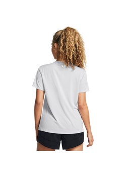 Damska koszulka treningowa Under Armour Tech Textured SSC - szara ze sklepu Sportstylestory.com w kategorii Bluzki damskie - zdjęcie 178678816