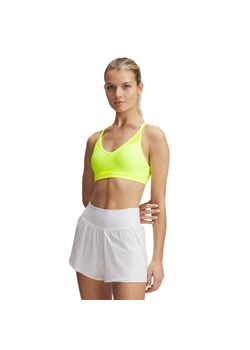 Biustonosz treningowy Under Armour UA Crossback Low Bra - żółty ze sklepu Sportstylestory.com w kategorii Biustonosze - zdjęcie 178678827