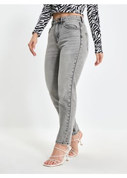 Sinsay - Jeansy mom high waist - szary ze sklepu Sinsay w kategorii Jeansy damskie - zdjęcie 178682708