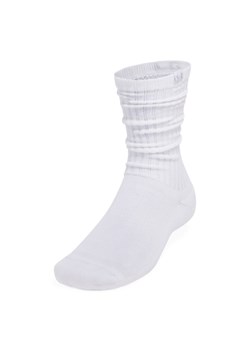 Skarpetki uniseks (2-pack) Under Armour Sportswear Cotton Scrunch Crew - białe ze sklepu Sportstylestory.com w kategorii Skarpetki damskie - zdjęcie 178683817