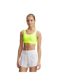 Biustonosz treningowy Under Armour Crossback Mid Bra - żółty ze sklepu Sportstylestory.com w kategorii Biustonosze - zdjęcie 178683826