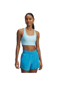 Biustonosz treningowy Under Armour Crossback Mid Bra - niebieski ze sklepu Sportstylestory.com w kategorii Biustonosze - zdjęcie 178683848