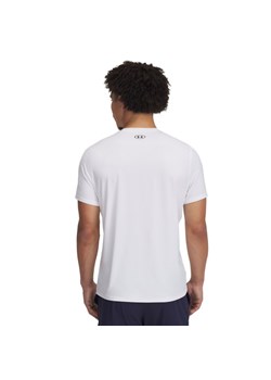 Męska koszulka treningowa Under Armour UA Heatgear Fitted SS - biała ze sklepu Sportstylestory.com w kategorii T-shirty męskie - zdjęcie 178683899