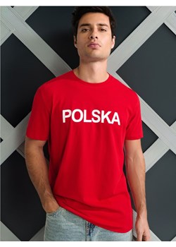 Sinsay - Koszulka Polska - czerwony ze sklepu Sinsay w kategorii T-shirty męskie - zdjęcie 178684875