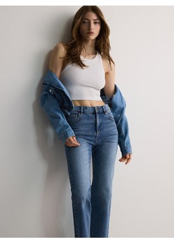 Reserved - Jeansy mini flare z wysokim stanem - niebieski ze sklepu Reserved w kategorii Jeansy damskie - zdjęcie 178685835