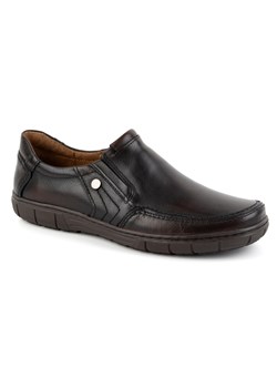 Buty męskie skórzane 790MP kabir ciemno brązowe ze sklepu butyolivier w kategorii Półbuty męskie - zdjęcie 178688595