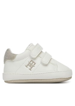 Tommy Hilfiger Sneakersy Low Cut Velcro Sneaker T0A9-33722-1528 Biały ze sklepu MODIVO w kategorii Buty sportowe dziecięce - zdjęcie 178689555