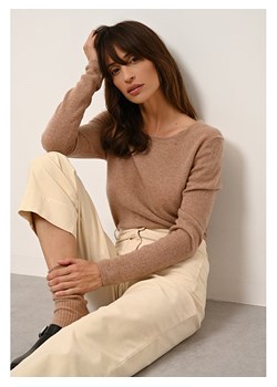 Just Cashmere Kaszmirowy sweter &quot;Vivian&quot; w kolorze karmelowym ze sklepu Limango Polska w kategorii Swetry damskie - zdjęcie 178691477