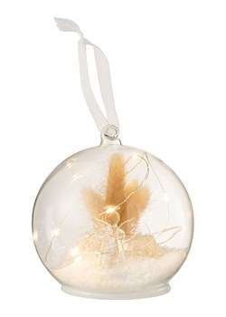 J Line Kula LED w kolorze żółtym - Ø 12 cm ze sklepu Limango Polska w kategorii Dekoracje bożonarodzeniowe - zdjęcie 178691498