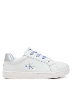 Sneakersy Calvin Klein Jeans Low Cut Lece-UP V1A9-82009-1355X S Biały ze sklepu eobuwie.pl w kategorii Buty sportowe dziecięce - zdjęcie 178692106
