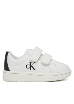 Sneakersy Calvin Klein Jeans Low Cut Lace Velcro Sneaker V1X9-82080-1355 M Biały ze sklepu eobuwie.pl w kategorii Buty sportowe dziecięce - zdjęcie 178692146