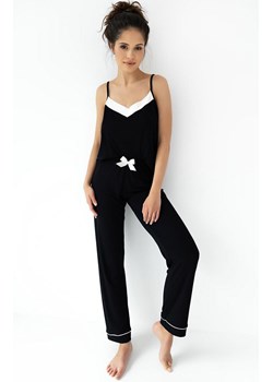 Czarna piżama damska Nikita, Kolor czarny, Rozmiar L, SENSIS ze sklepu Intymna w kategorii Piżamy damskie - zdjęcie 178692566