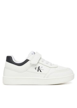 Calvin Klein Jeans Sneakersy Low Cut Lace-Up/ Velcro Sneaker V1X9-82077-1355 S Biały ze sklepu MODIVO w kategorii Buty sportowe dziecięce - zdjęcie 178693197