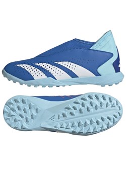 Buty piłkarskie adidas Predator Accuracy.3 Ll Tf IE9437 niebieskie ze sklepu ButyModne.pl w kategorii Buty sportowe dziecięce - zdjęcie 178695085