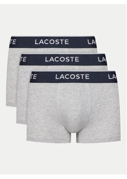 Lacoste Komplet 3 par bokserek 5H1300 Szary ze sklepu MODIVO w kategorii Majtki męskie - zdjęcie 178697077