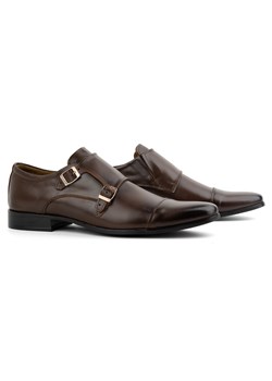 Skórzane buty wizytowe Monki 306LU ciemny brąz - id: 8080n - marki Olivier - 178700376 Skórzane buty wizytowe Monki 306LU ciemny brąz ze sklepu butyolivier w kategorii Buty eleganckie męskie - zdjęcie 178700376