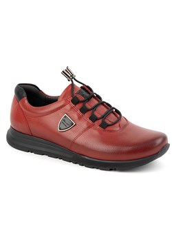 Buty męskie skórzane KAMPOL 25/39 czerwone ze sklepu butyolivier w kategorii Półbuty męskie - zdjęcie 178700638